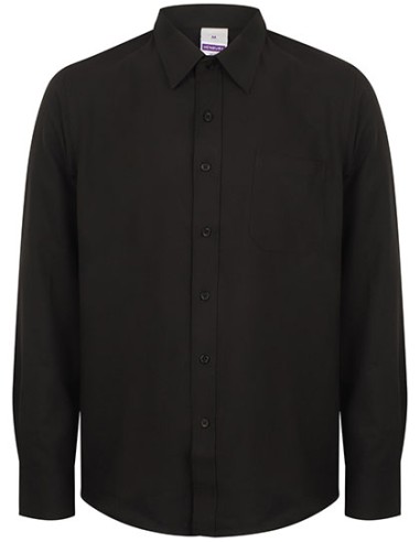 HEN-H590-Mens Wicking Long Sleeve Shirt